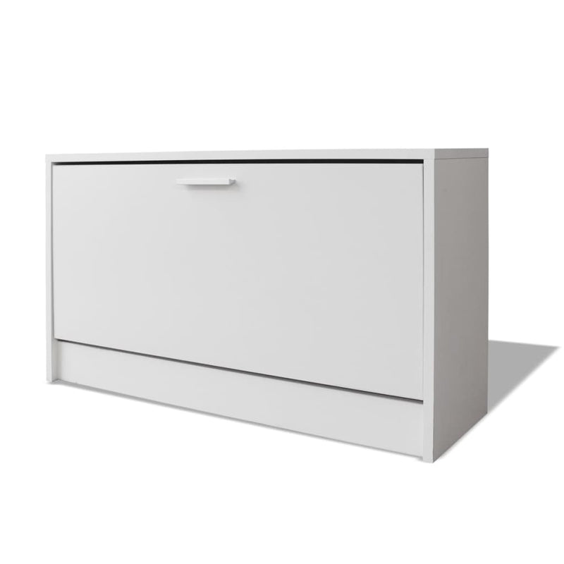 Desk with Drawer and Cabinet White 100x40x73 cm