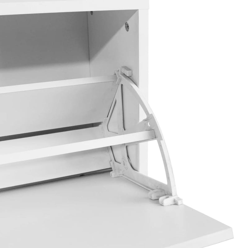 Desk with Drawer and Cabinet White 100x40x73 cm