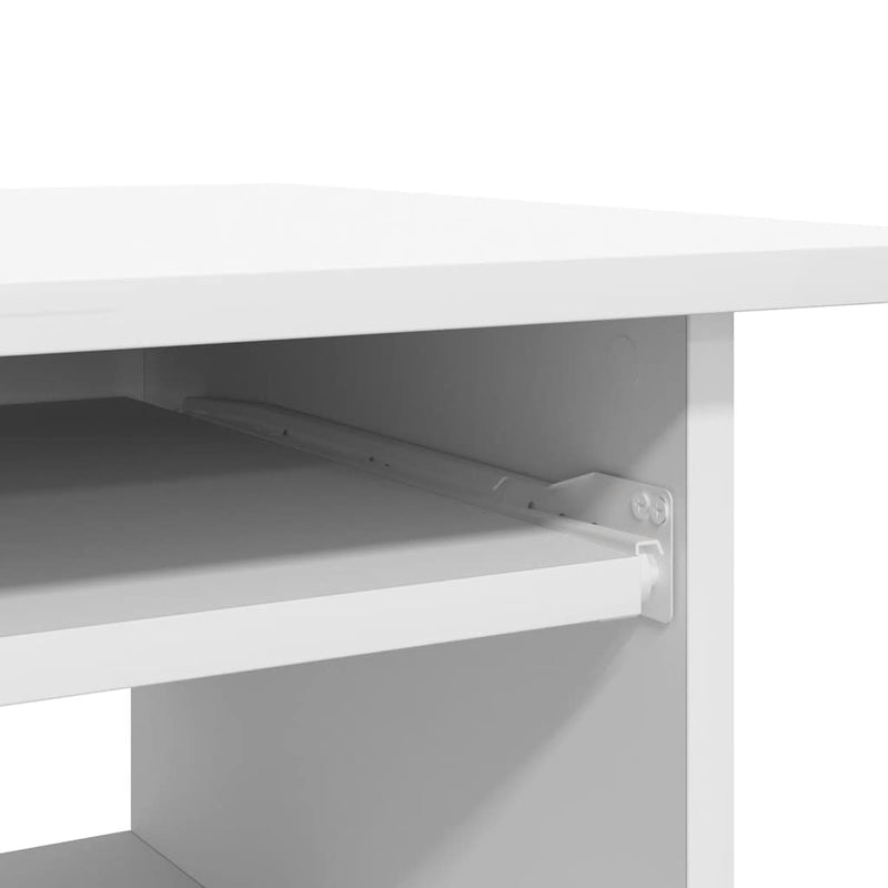 Desk White 80x45x74 cm Chipboard