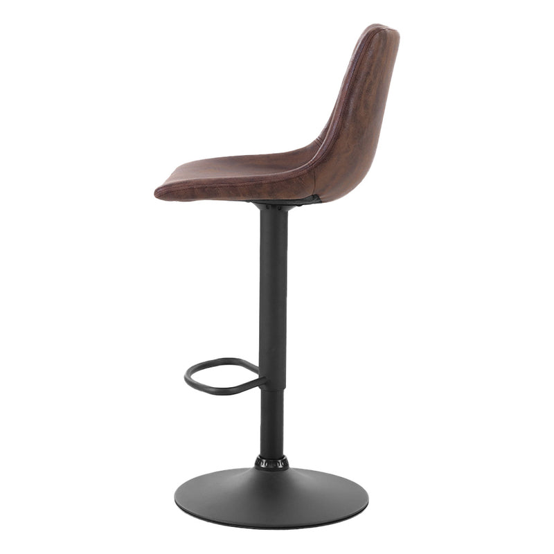 Rapolo PU Barstools (Set of 2) - Brown