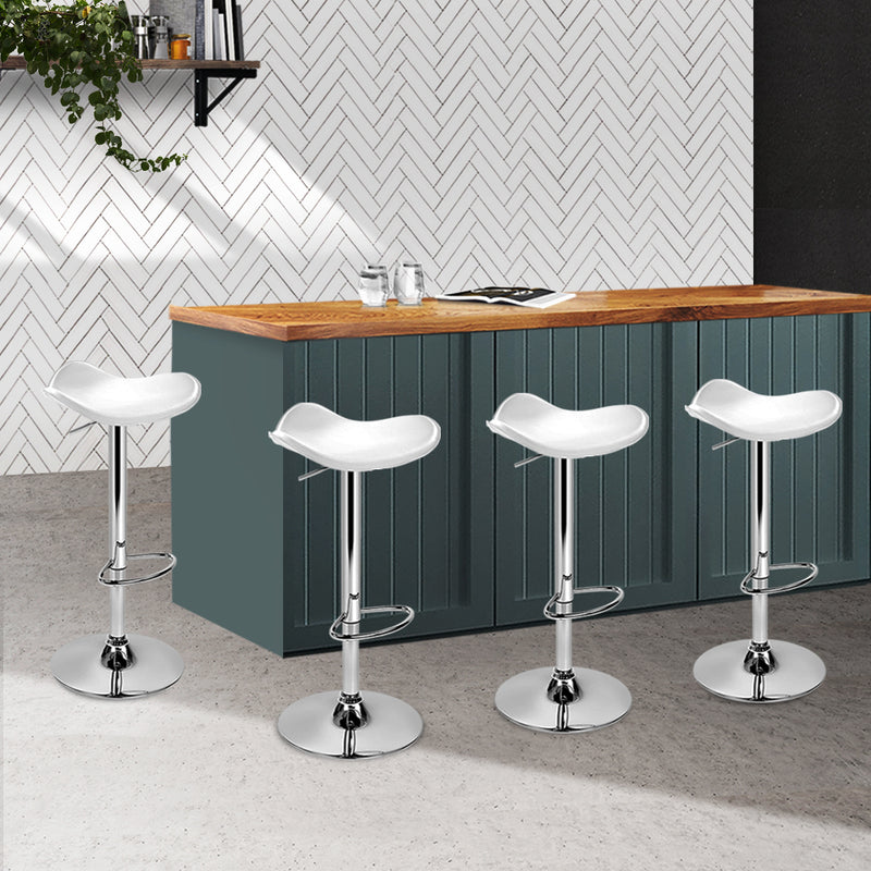 Nawa PU Barstools (Set of 4) - White