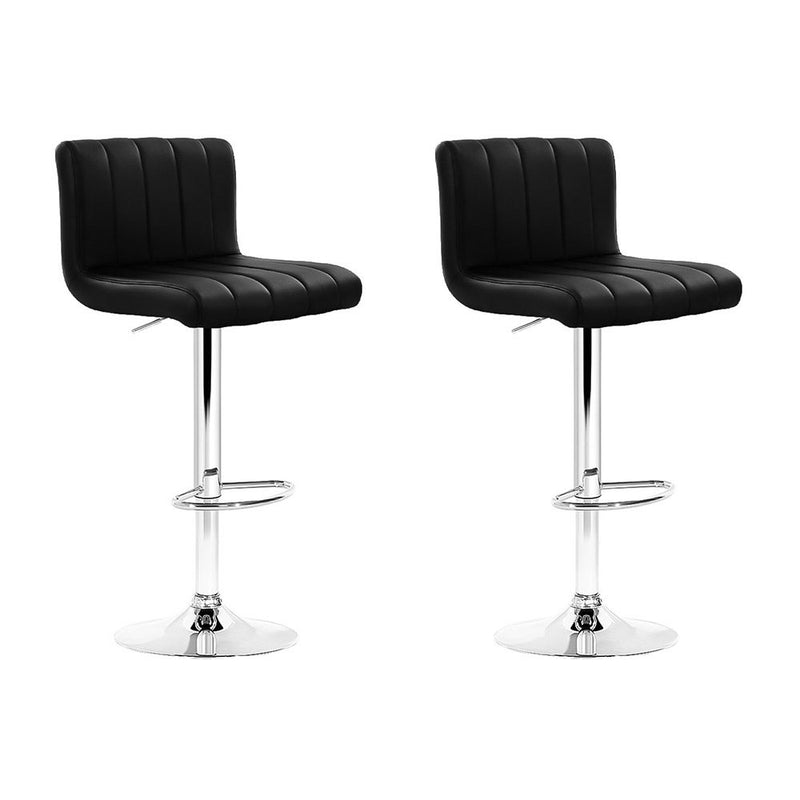 Aldo PU Barstools (Set of 2) - Black