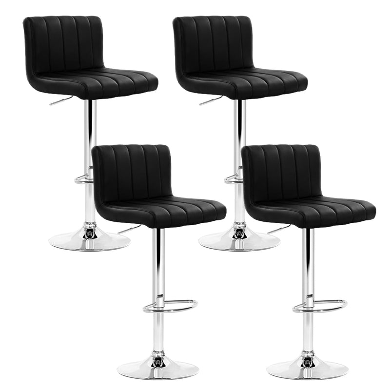 Aldo PU Barstools (Set of 4) - Black