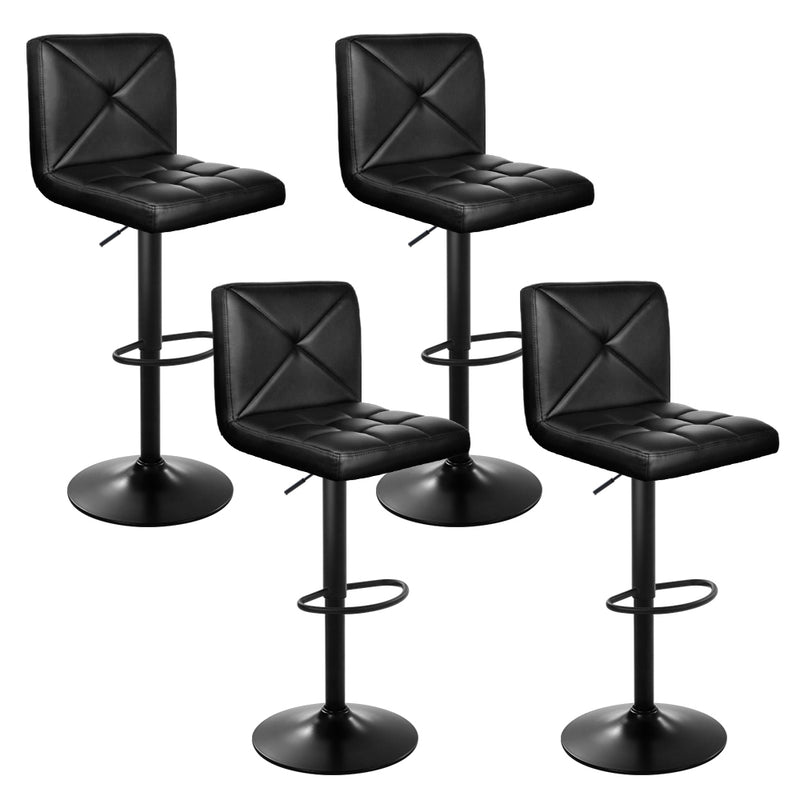 Criss PU Barstools (Set of 4) - Black