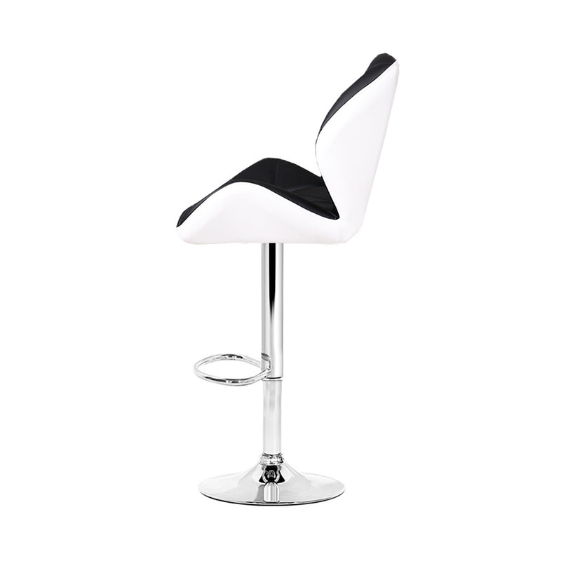 Atticus PU Barstools (Set of 2) - Black & White