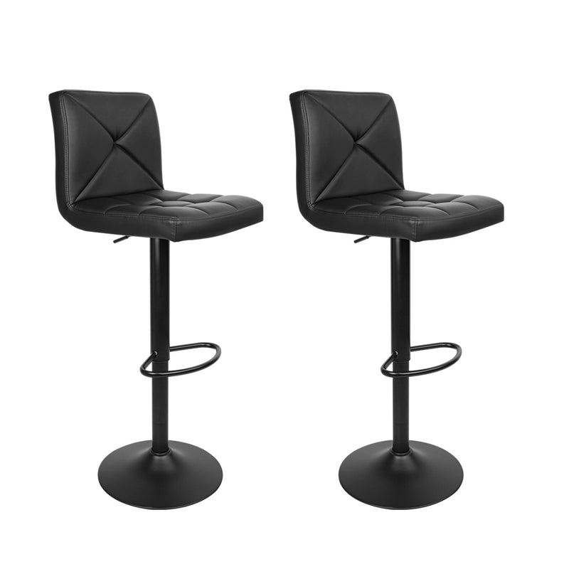 Criss PU Barstools (Set of 2) - Black