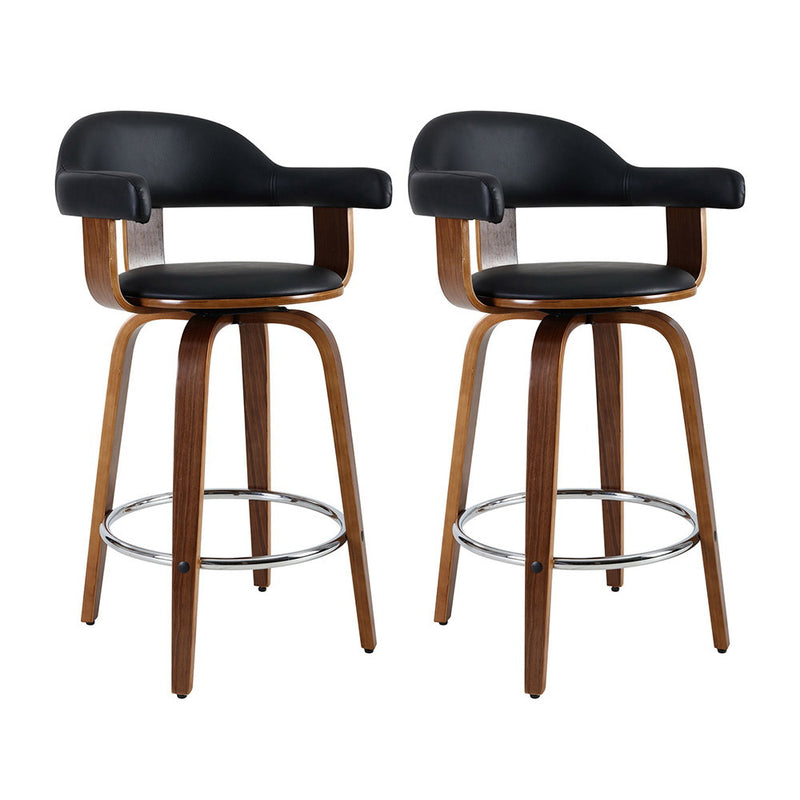 Pehani PU Barstools (Set of 2) - Black.