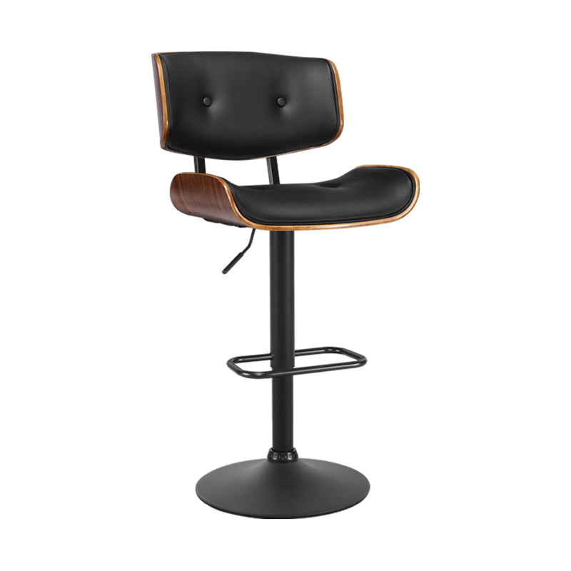 Pixie PU Barstool - Walnut Black