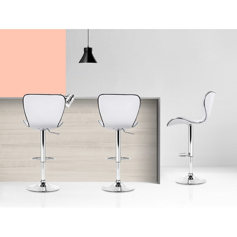 Labatte PU Barstools (Set of 4) - White