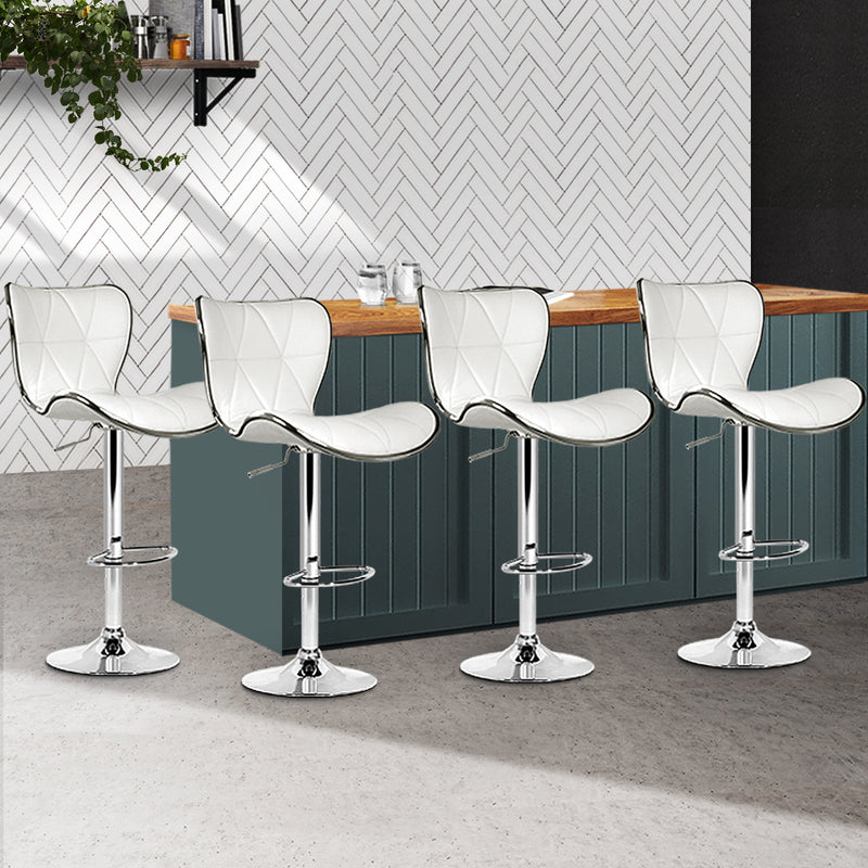 Labatte PU Barstools (Set of 4) - White