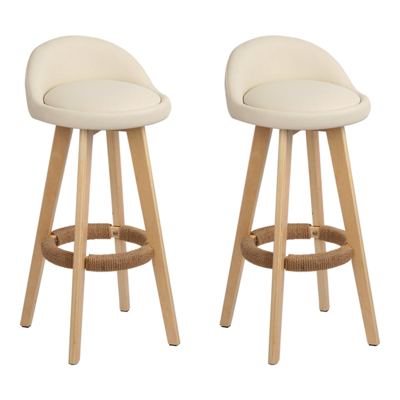 Sutton PU Barstools (Set of 2) - Beige