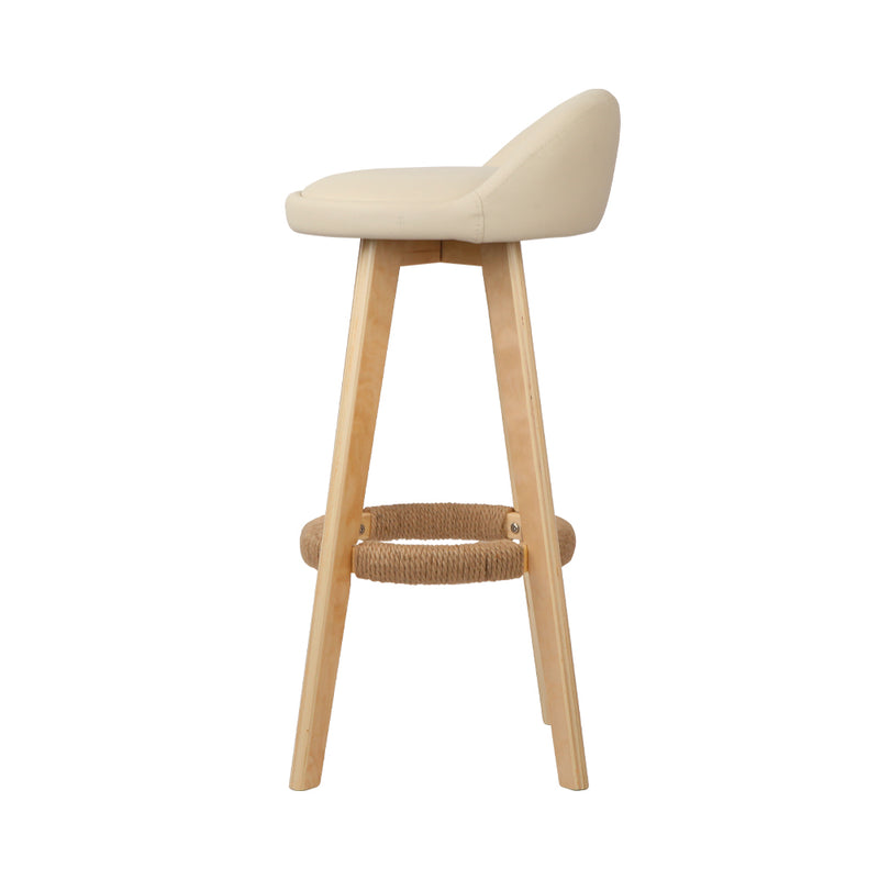 Sutton PU Barstools (Set of 2) - Beige