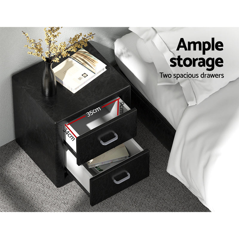 Moda PU Bedside - Black