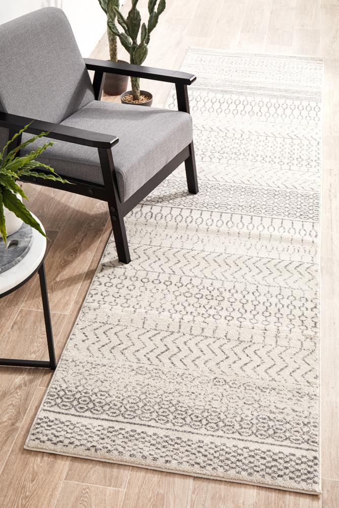 Monochrome Runner Rug - Harper.