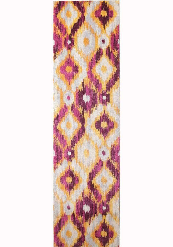 Elements Runner Rug - Aubergine Burst.