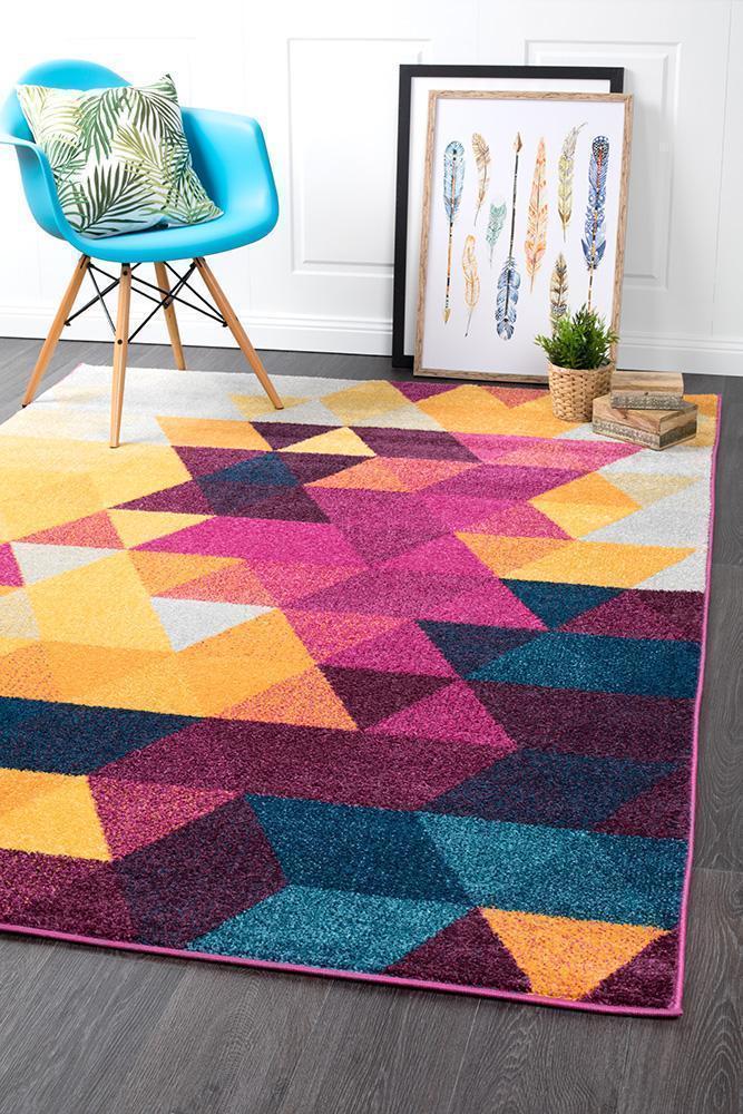 Elements Rug - Multi Triangle.