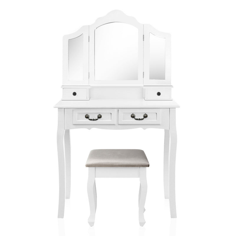 Haertgen Dressing Table Set - White