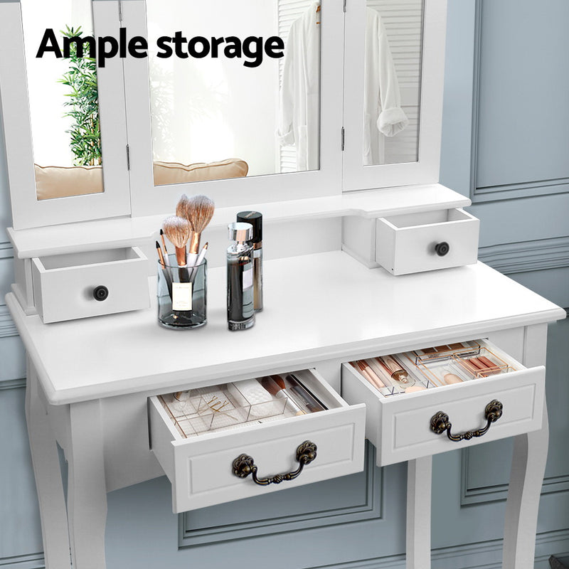 Haertgen Dressing Table Set - White