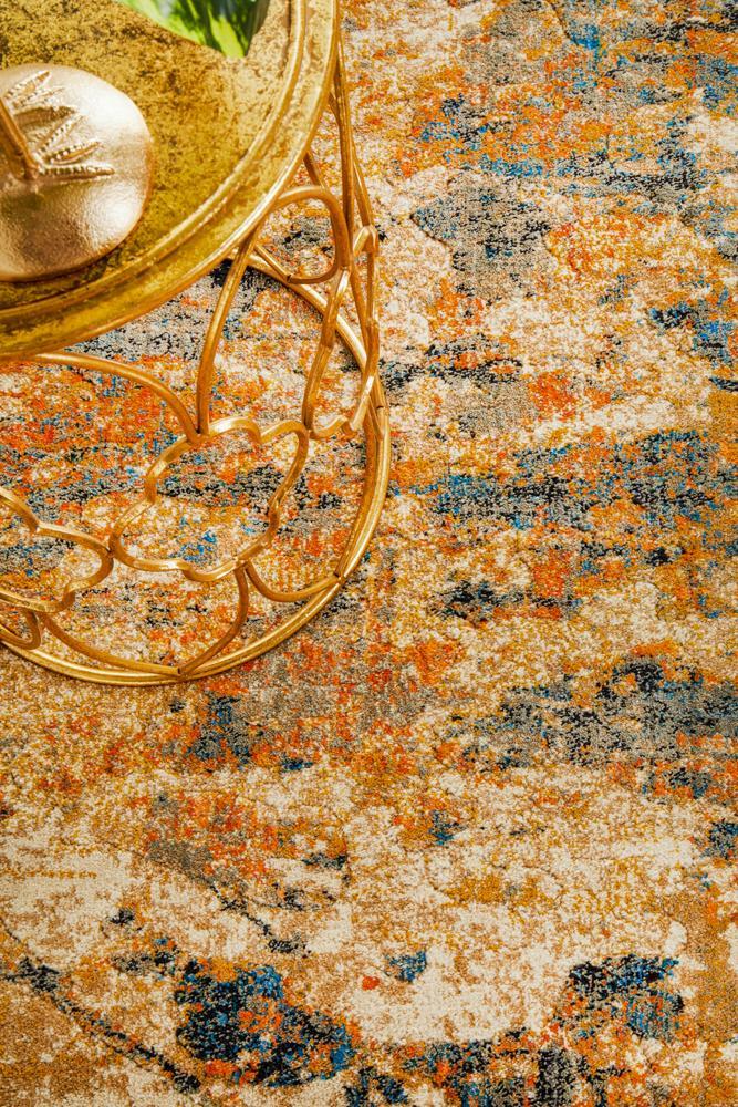 Fantasy Runner Rug - Rust.