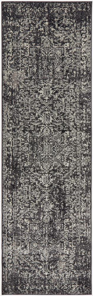 Waken Runner Rug - Charcoal II.