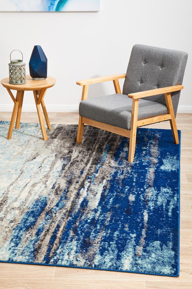 Waken Rug - Blue Transpire.