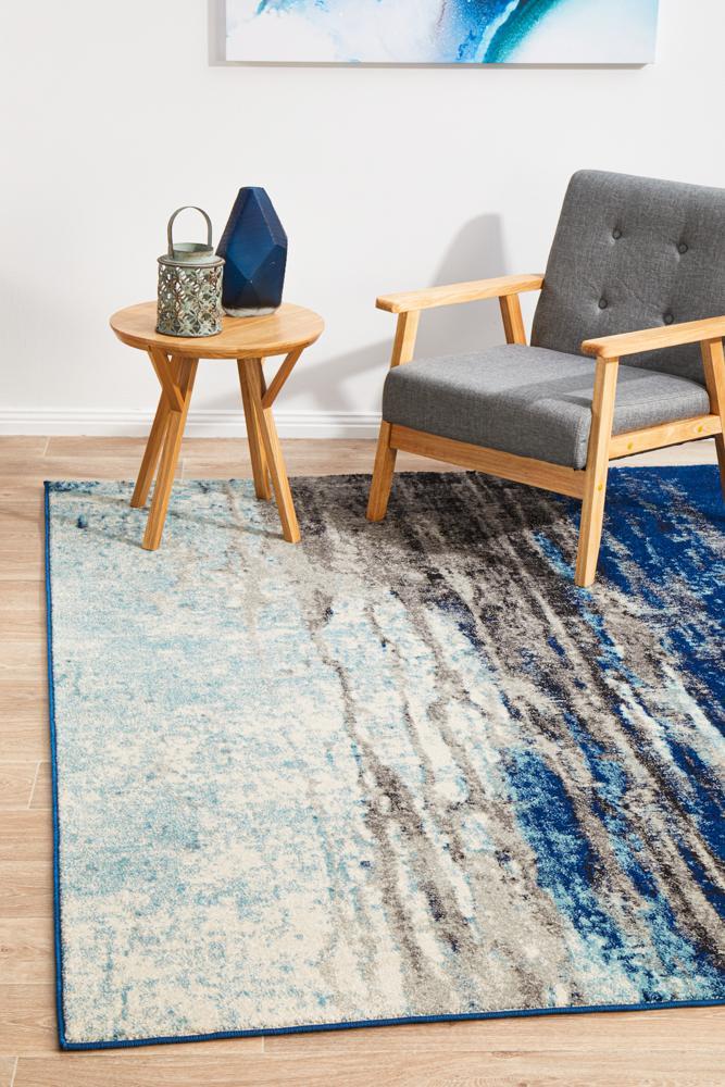 Waken Rug - Blue Transpire.