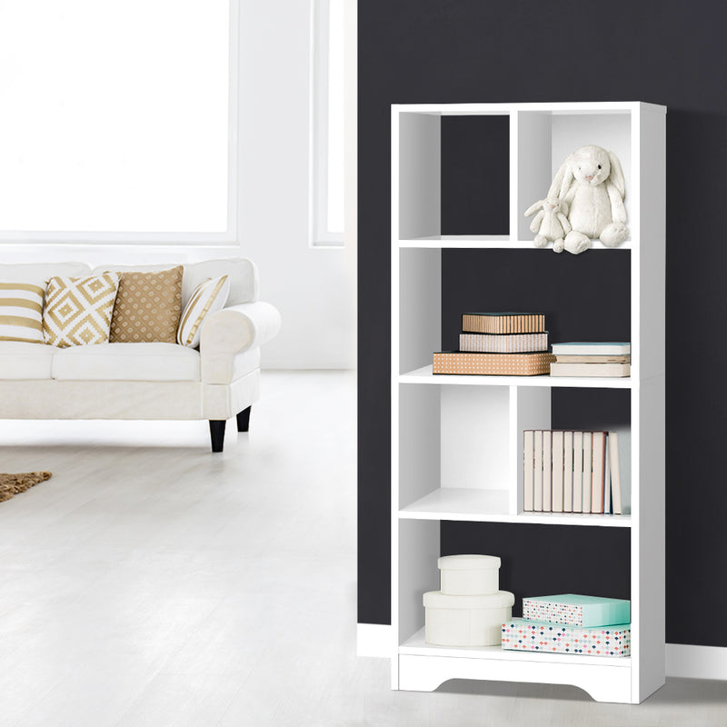 Display Shelf Bookcase Storage Cabinet Bookshelf Bookcase Home Office White.