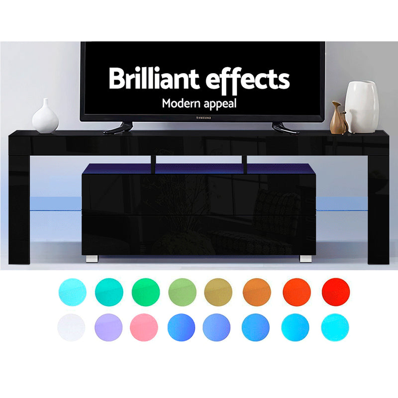 Manhattan 160cm LED TV Unit - Black