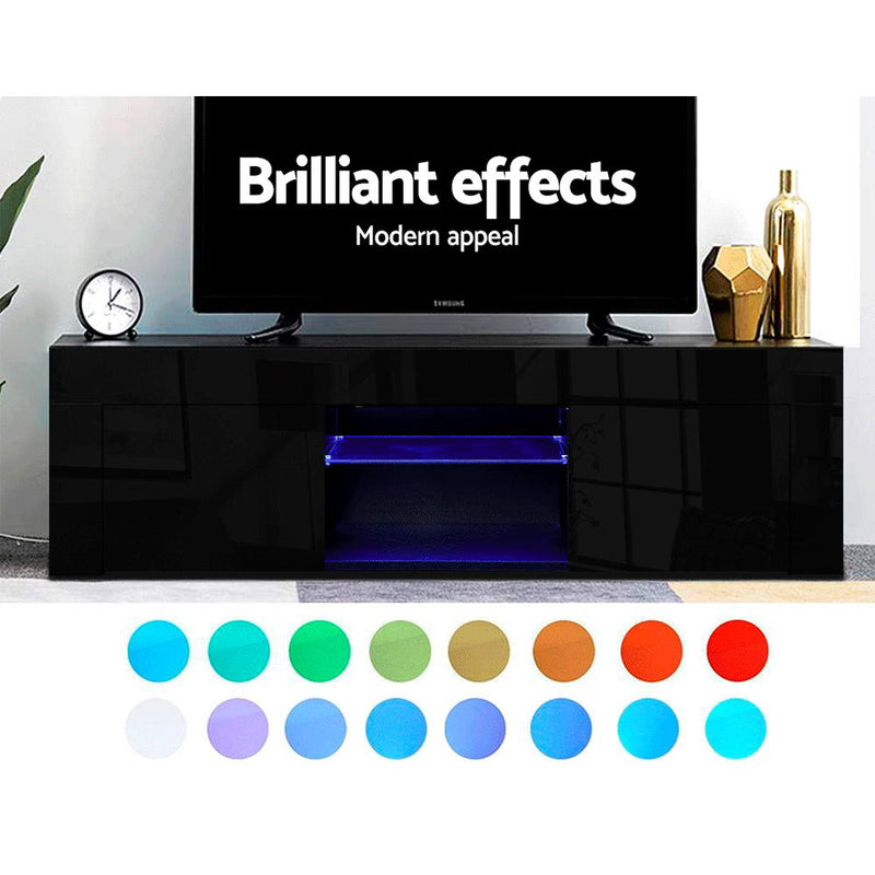 California LED TV Unit - Black