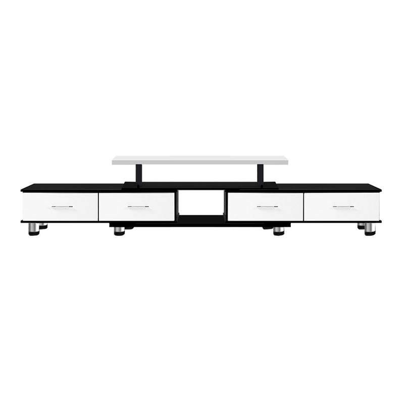 Franca 160-220cm Adjustable TV Unit - Black & White