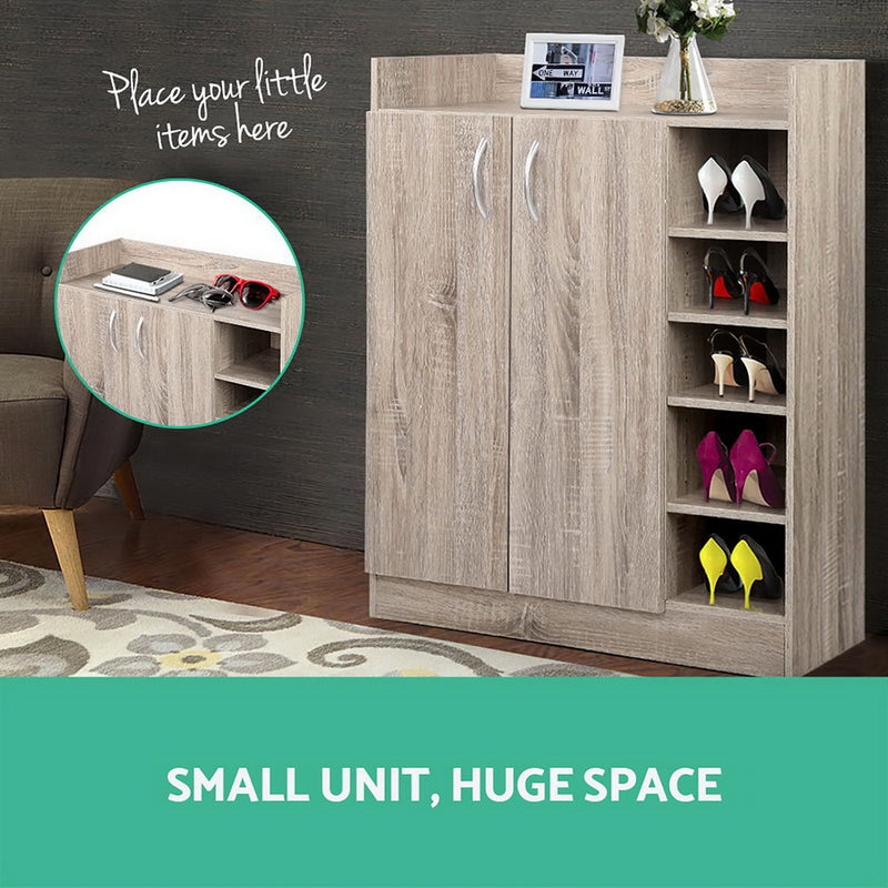 Shonde Shoe Cabinet - Oak