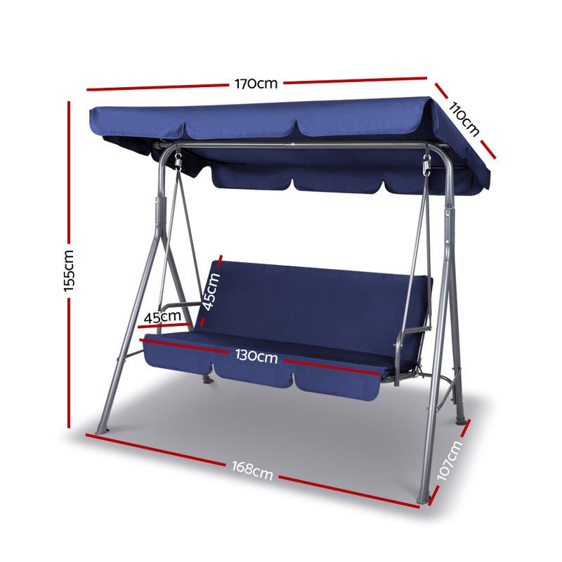 Carrs Creek Outdoor Swing - Navy