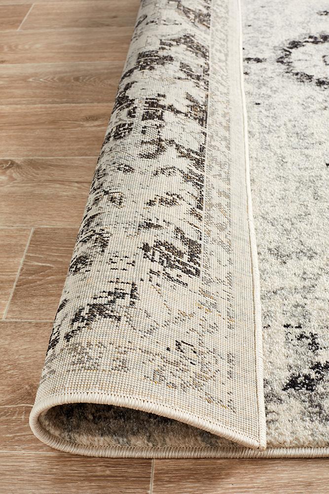 Library Transitional Charcoal Runner Rug.