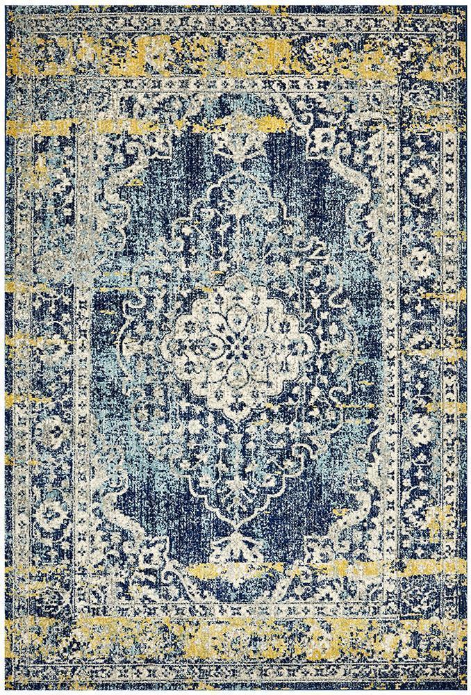 Library Wilson Navy Rug.