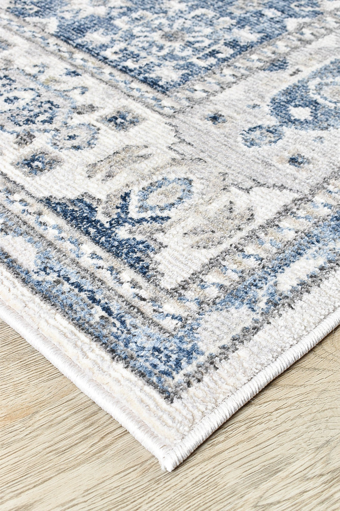 Medina Cream Blue Rug A161A.