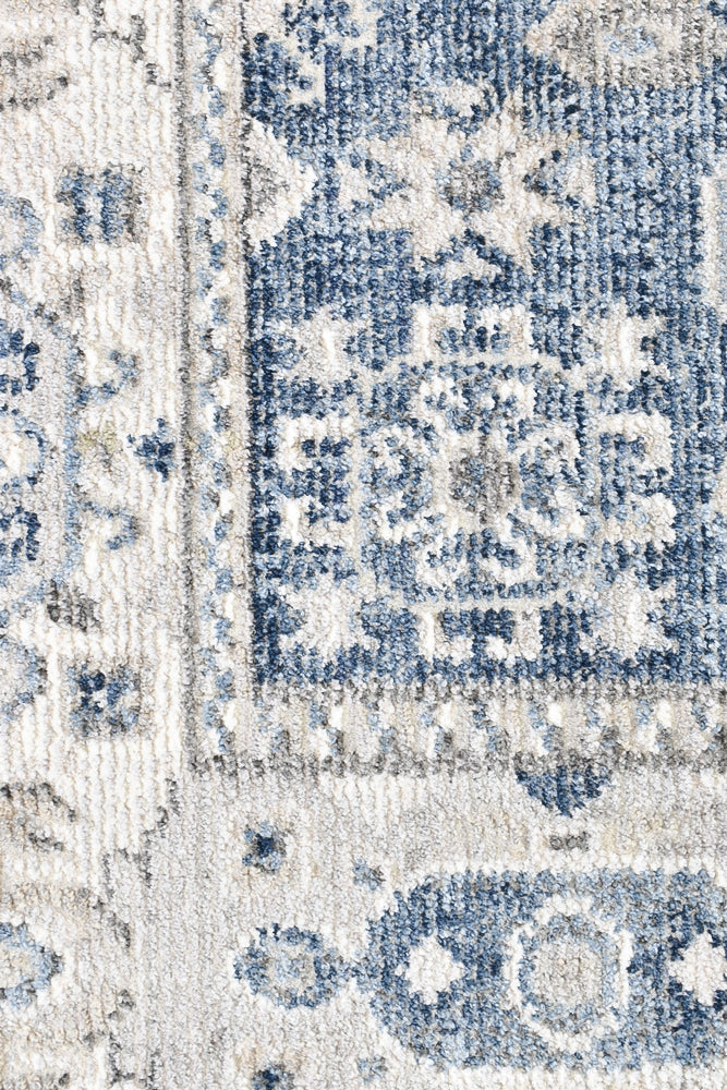 Medina Cream Blue Rug A161A.