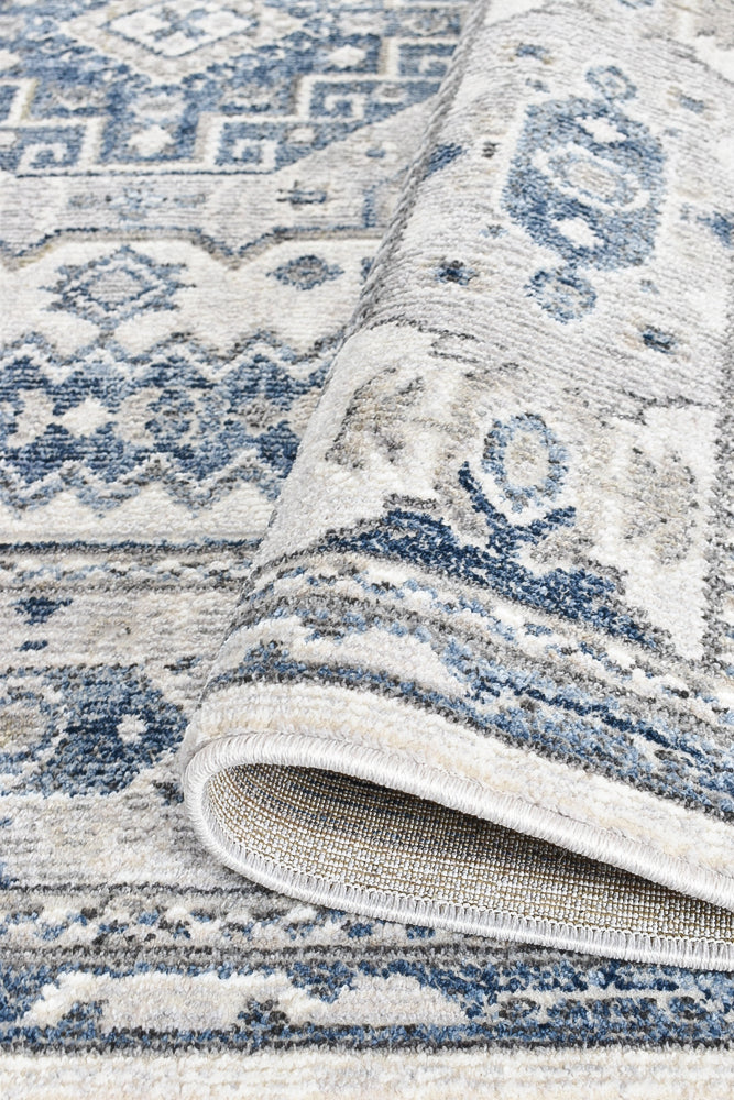 Medina Cream Blue Rug A161A.