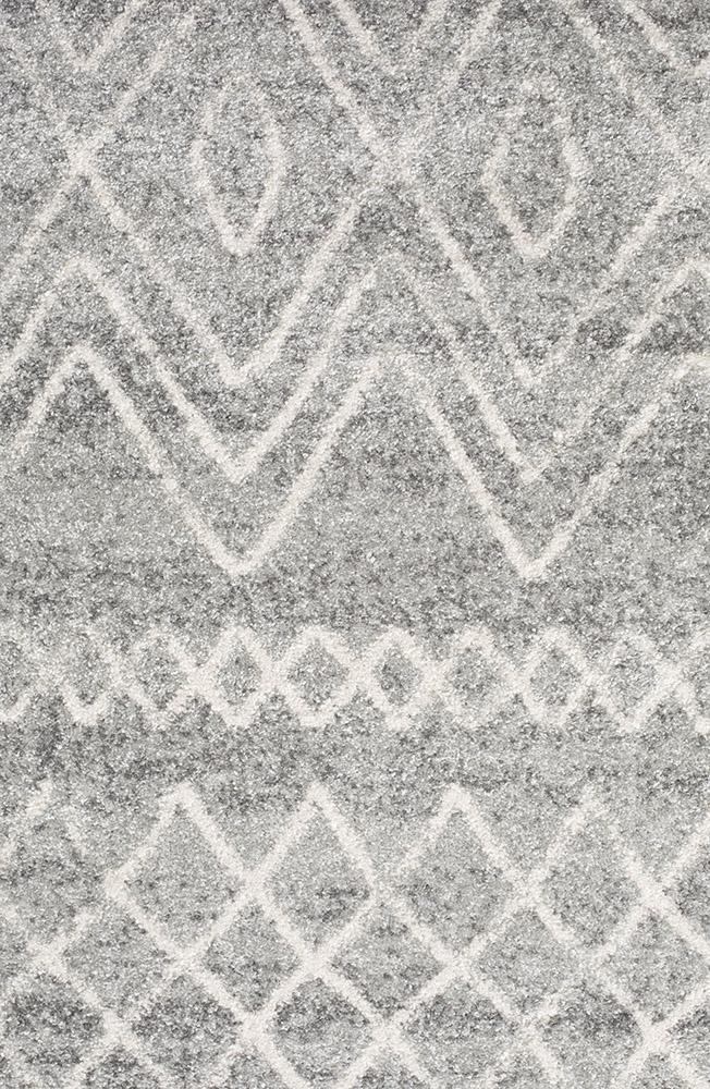 Bayview Nadia Grey Rustic Tribal Rug.