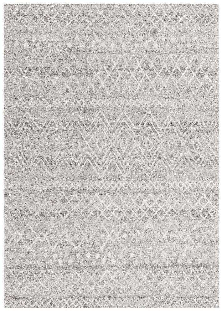 Bayview Nadia Grey Rustic Tribal Rug.