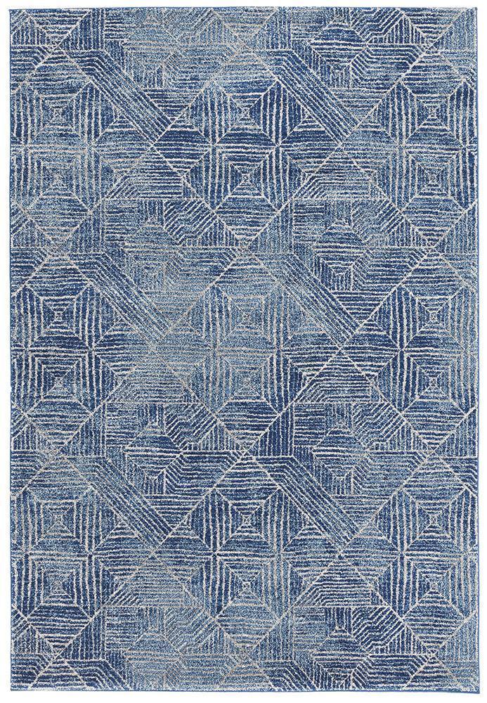 Bayview Kenza Contemporary Navy Rug.