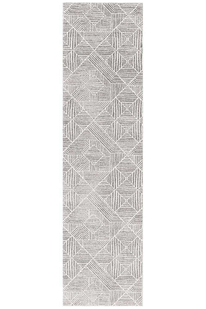 Bayview Kenza Contemporary Silver Rug.