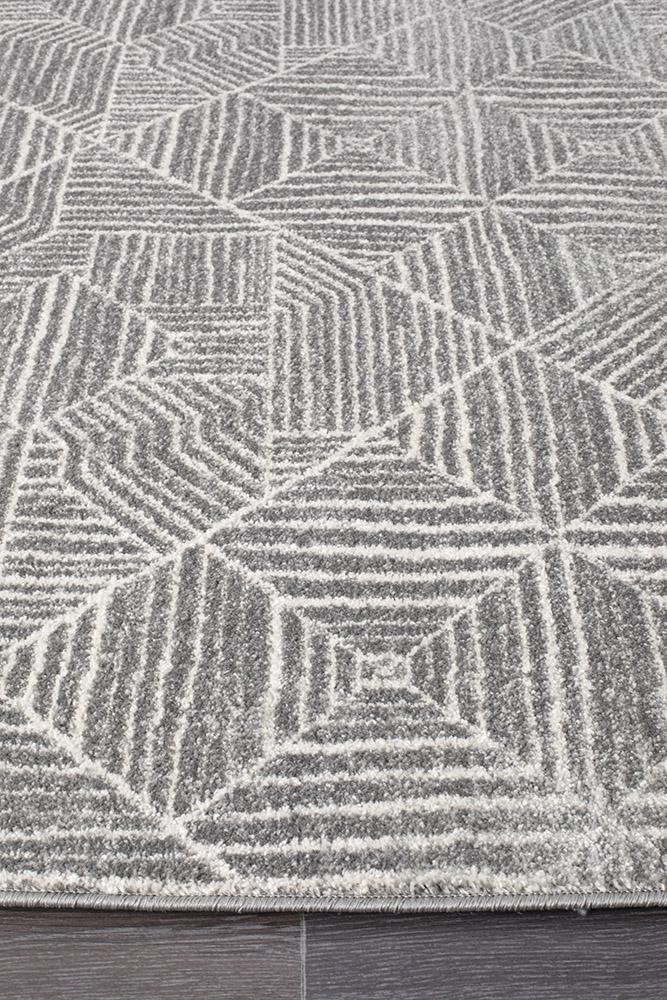 Bayview Kenza Contemporary Silver Rug.