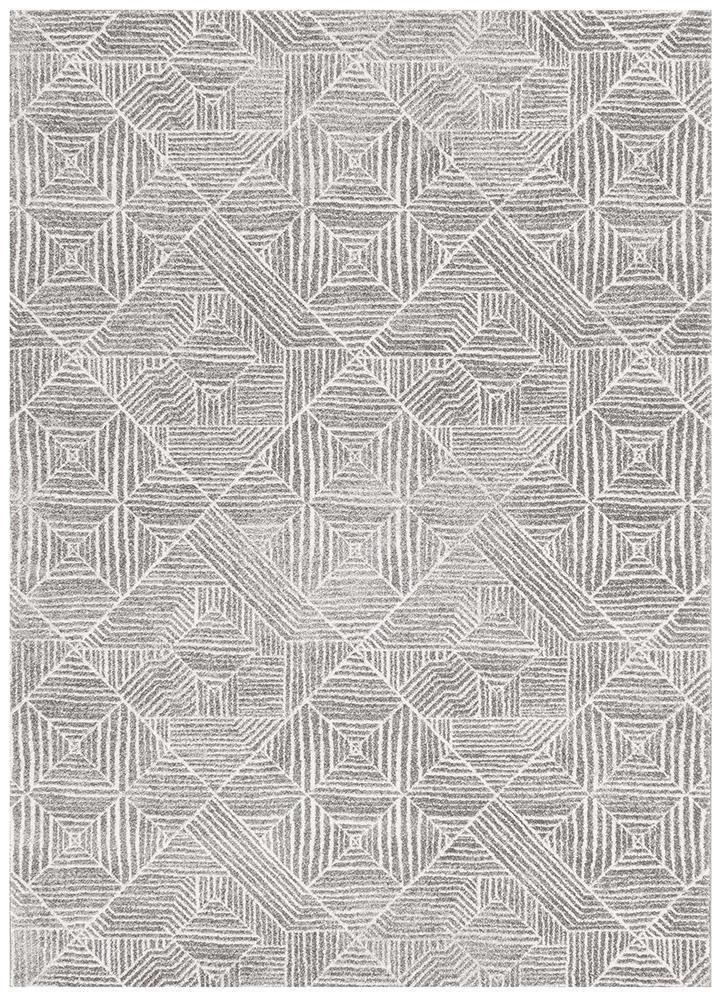 Bayview Kenza Contemporary Silver Rug.