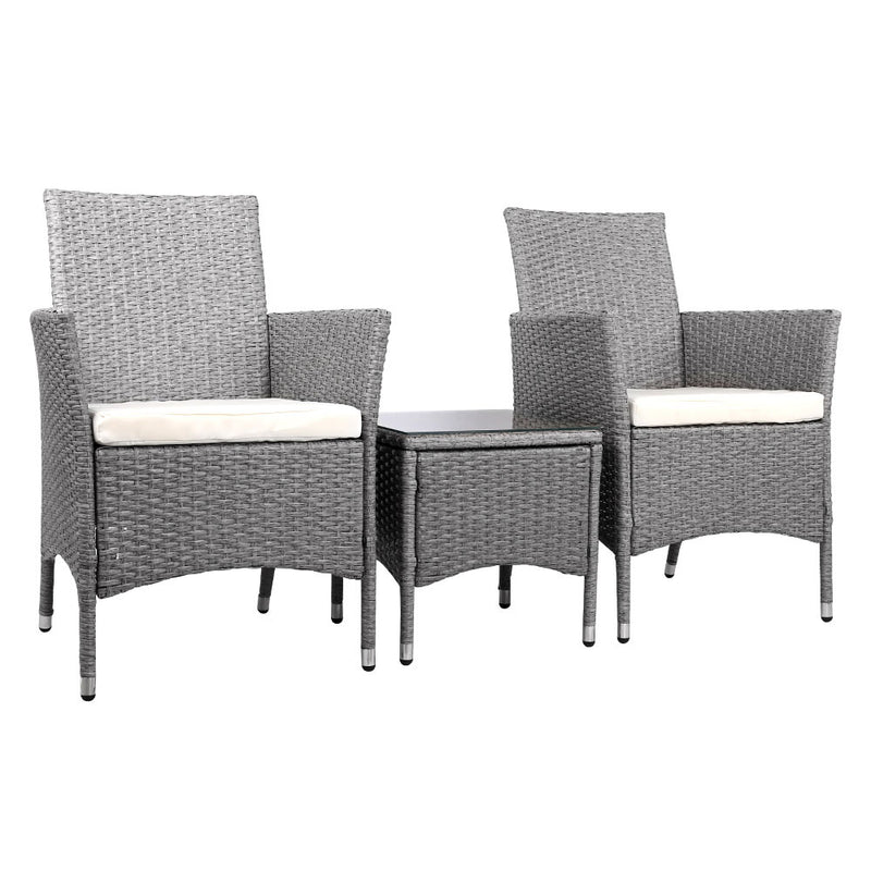 Partelli 3 Piece Outdoor Set - Grey