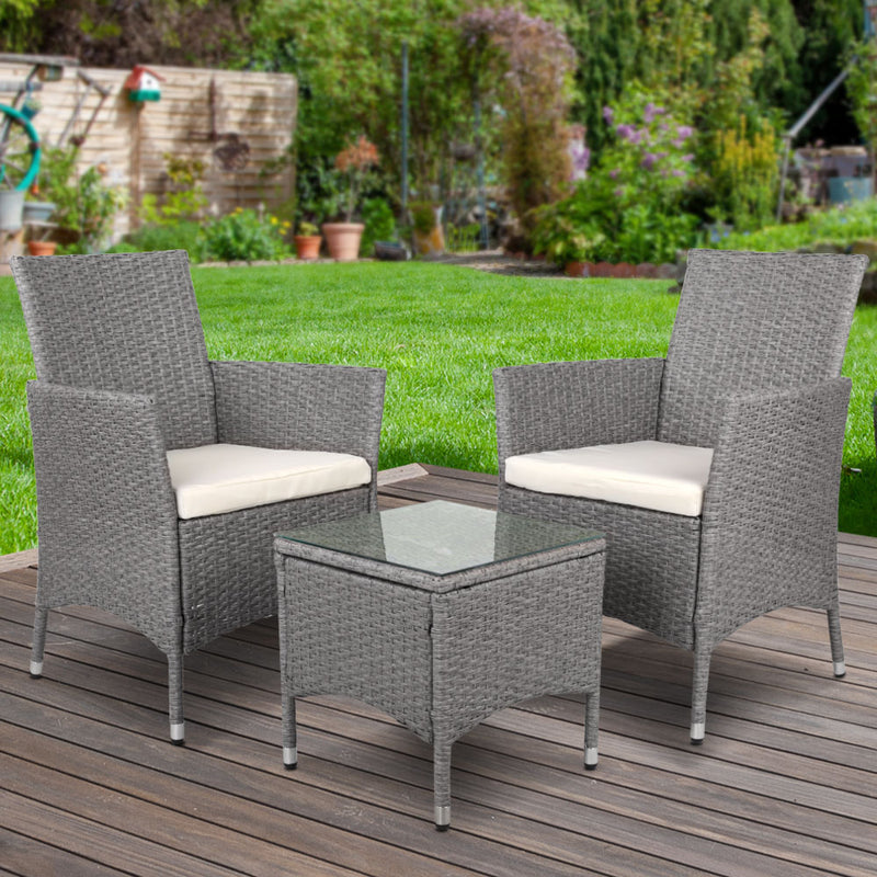 Partelli 3 Piece Outdoor Set - Grey