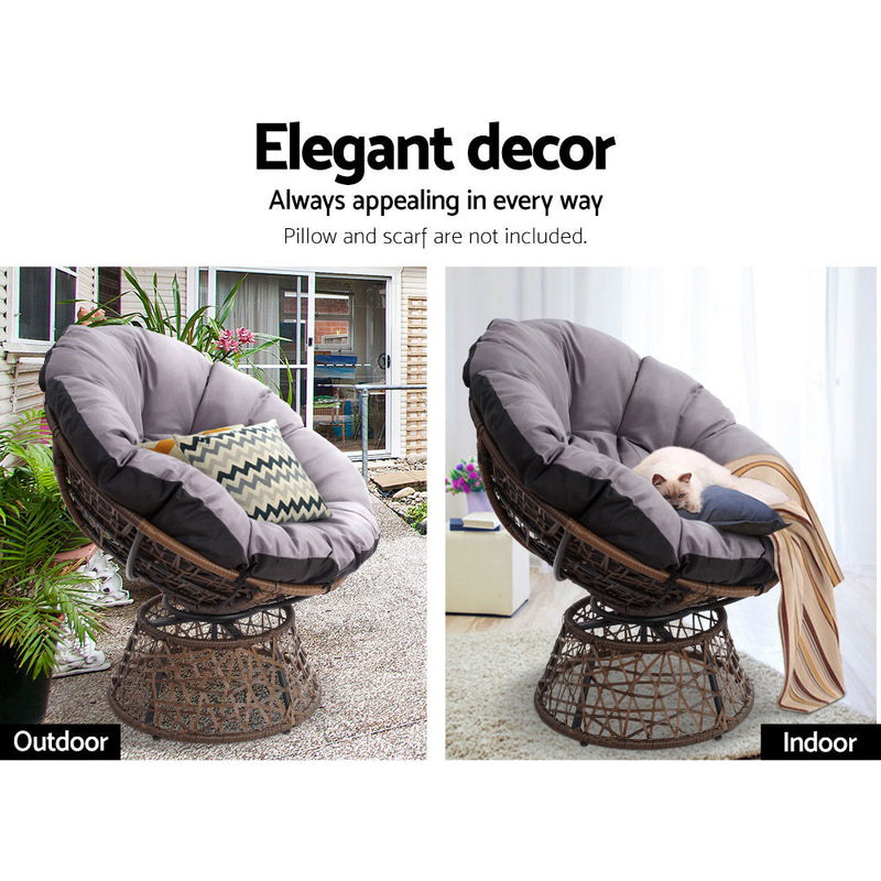 Lachlan 3 Piece Outdoor Set - Brown