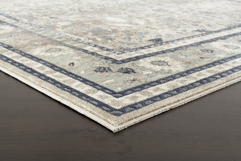 Rhode Esquire Rim Traditional Beige Rug.