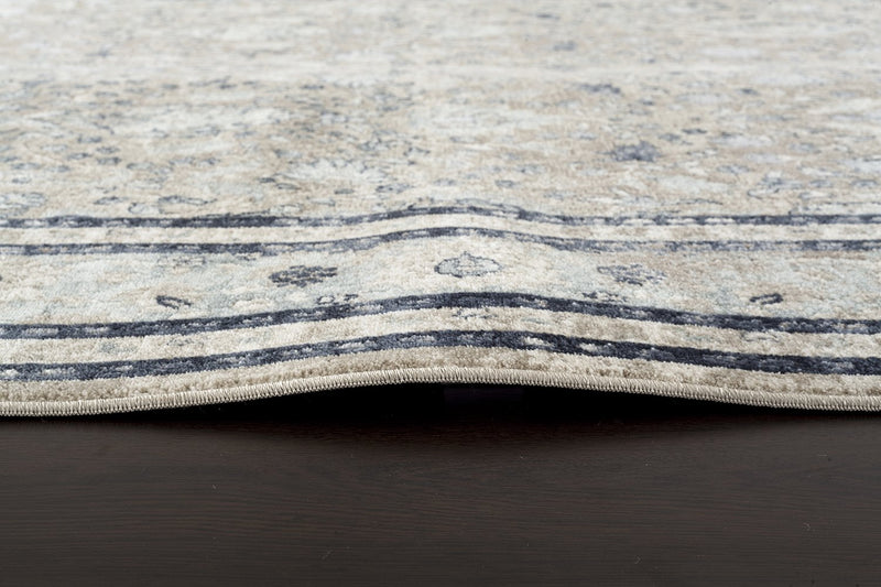 Rhode Esquire Rim Traditional Beige Rug.