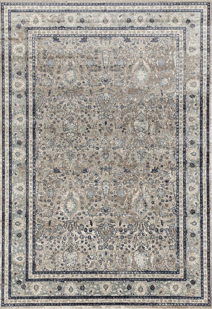 Rhode Esquire Rim Traditional Beige Rug.