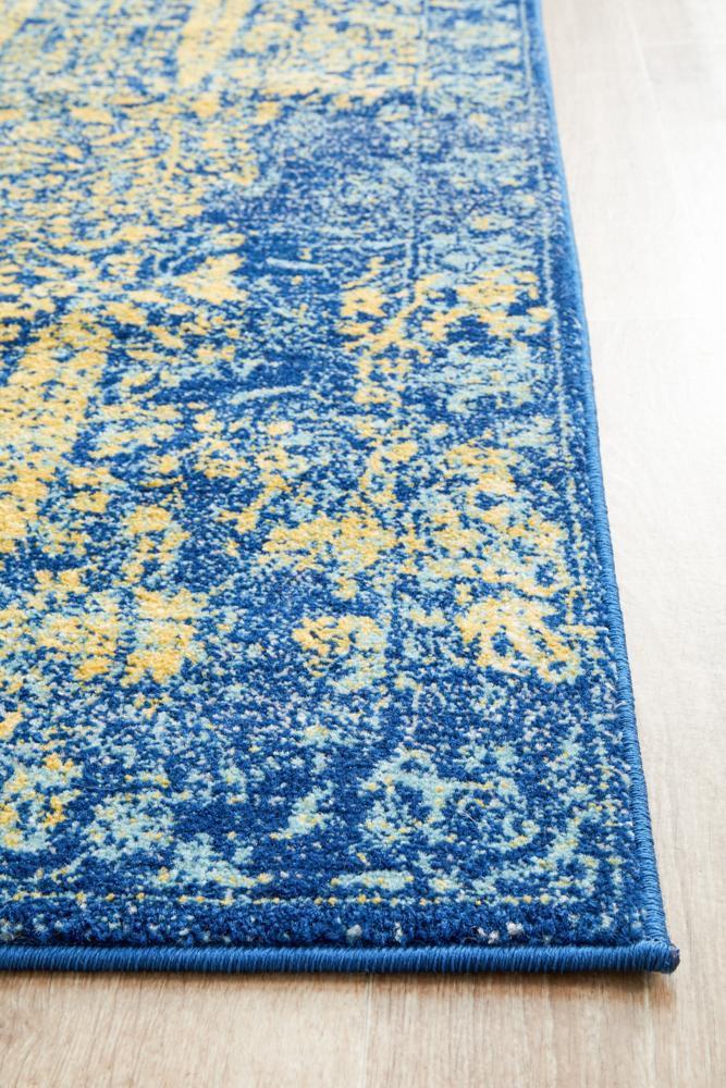 Luminosity 411 Royal Blue Runner Rug.